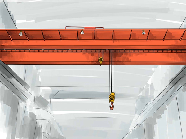 双梁行车行吊主副钩如何同时进行升降作业